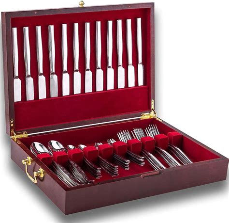 silverware boxes lined with velvet